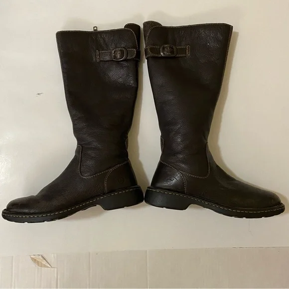 Born Leather knee boots - Picture 4 of 9